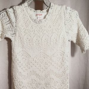 Cat & Jack / Lace Sweater Dress/ Size Xs 4/5